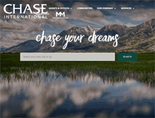 Tablet Screenshot of chaseinternational.com
